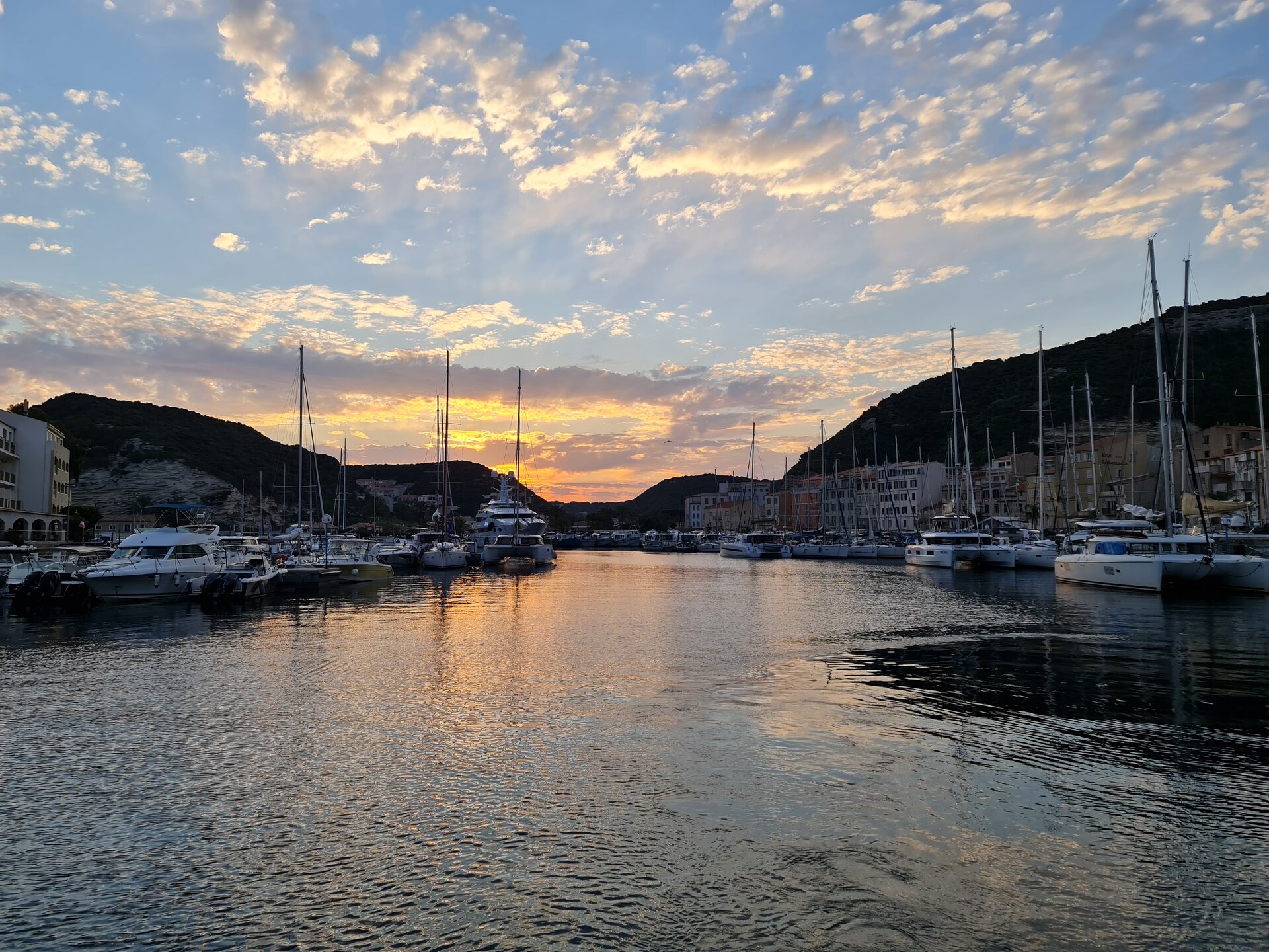 Marina at sunset