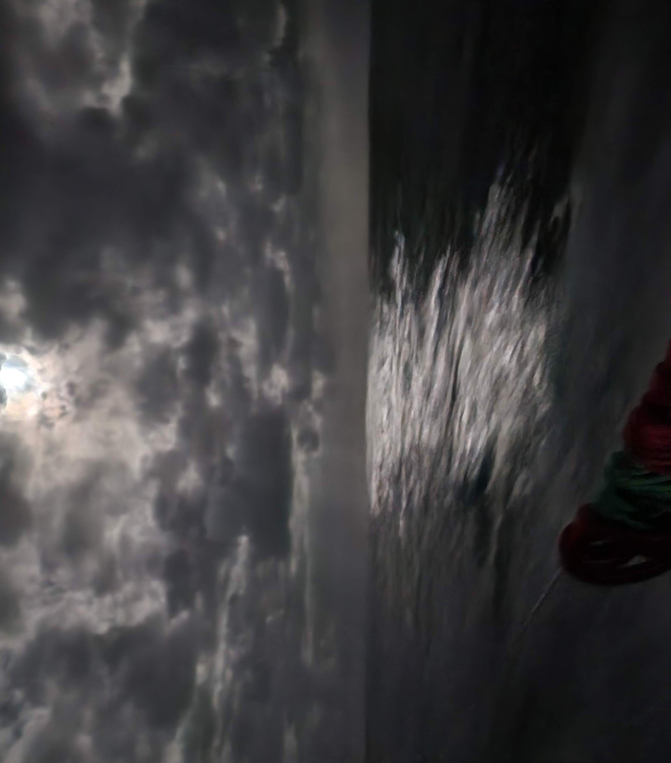 Dramatic stormy seas - the view from overboard